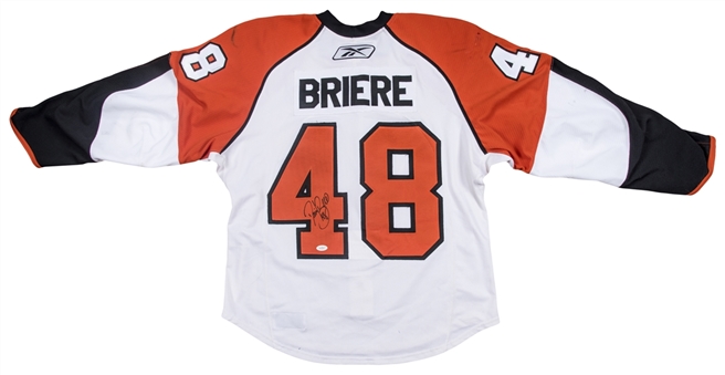2008-2009 Daniel Briere Game Used & Signed Philadelphia Flyers Home Jersey Used For Regular Season & Stanley Cup Playoffs (Flyers/MeiGray LOA & JSA)